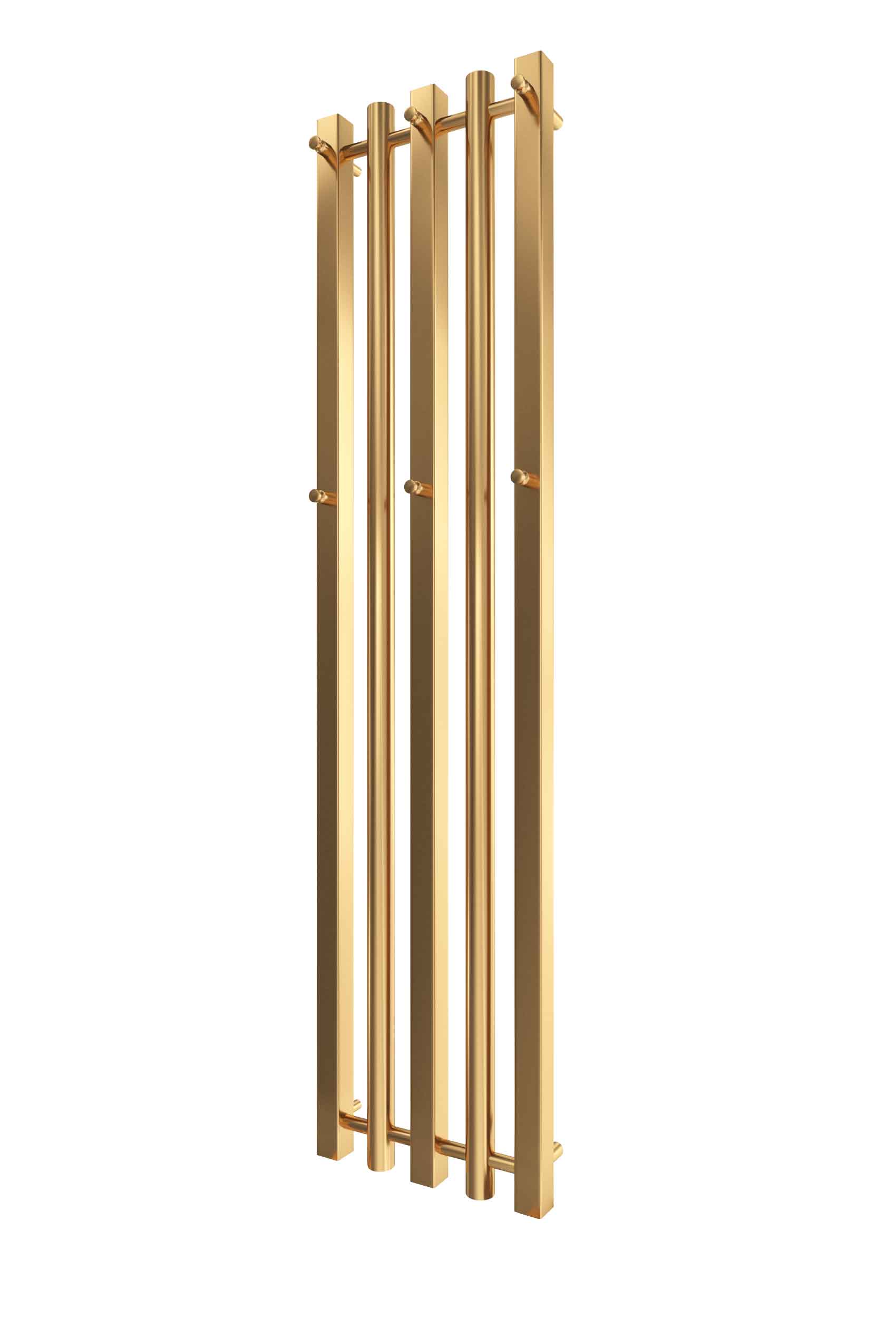 Водяна рушникосушарка INOX Бітуб 1490х360/320 золото лайт сатин