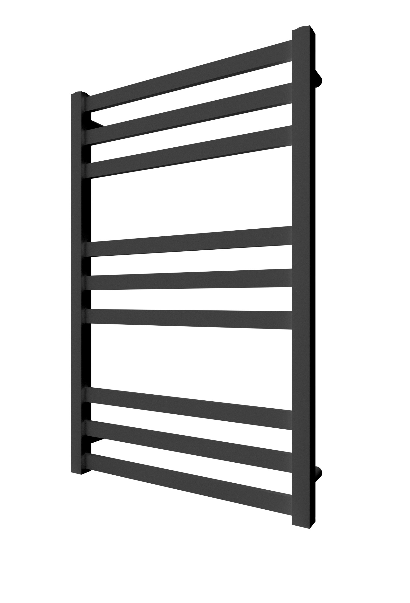 Водяна рушникосушарка INOX Чикаго 770х530/500 чорний мат